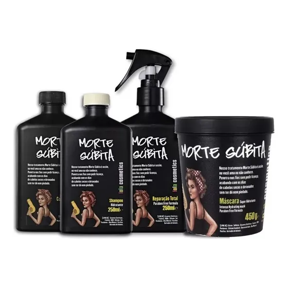Kit 4 Produtos Morte Súbita Lola Cosmetics