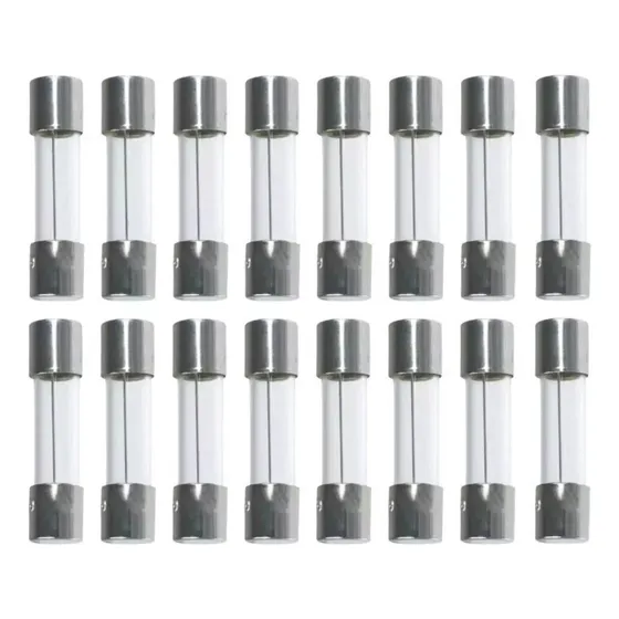 16 Fusível Variados 0,5a 1,0a 5a 10a 15a 20a 25a 30a 5x20mm