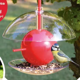 Comedero Casa Para Pajaros Para Exteriores, 12.5 Cms