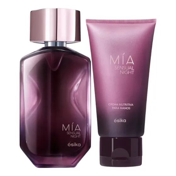 Esika Set Perfume Mujer Mía Sensual Night 45ml + Crema 75g