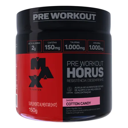 Suplemento Em Pó Max Titanium Carboidratos Sabor Cotton Candy Em Pote De 150ml