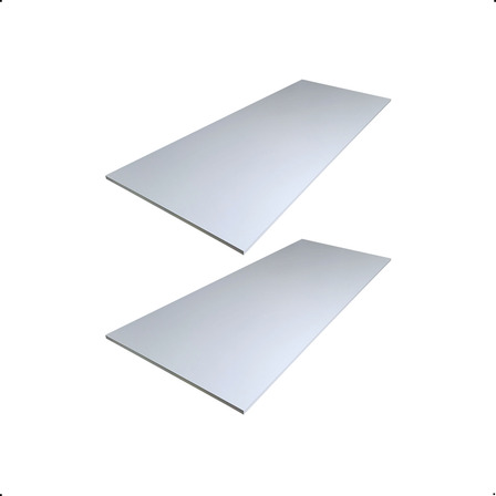 2 Prateleira Mdf 150x60 Branco Cozinha Quarto Banheiro Sala 2 Prateleira Mdf 150x60 Branco Cozinha Quarto Banheiro Sala