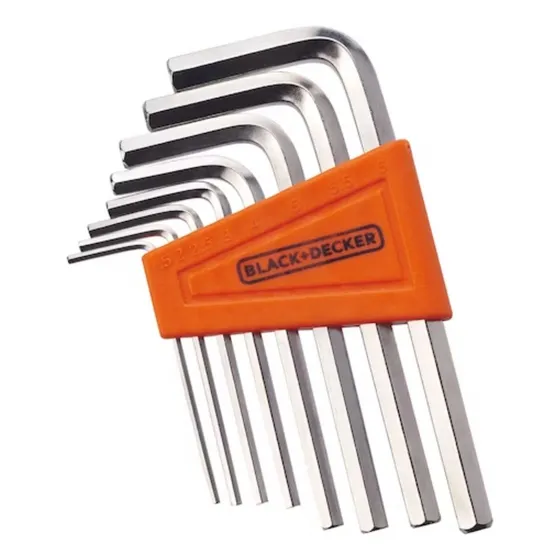 Bl.juego De Llaves Allen Black + Decker 1.5-6mm 8pcs.