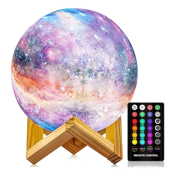 Lámpara De Luna, Lámpara De Galaxia De 16 Colores, Lu...