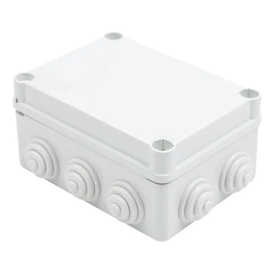 Caja Conexiones Gabinete 15 X 11 X 7 Cm Exterior 10 Entradas Color Blanco