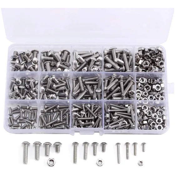 Paquete De 500 Tornillos Hexagonales M3 A M5
