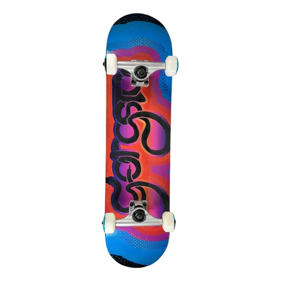 Skate Patineta Gangsta Curved 7.75 Completo Armado Rojo