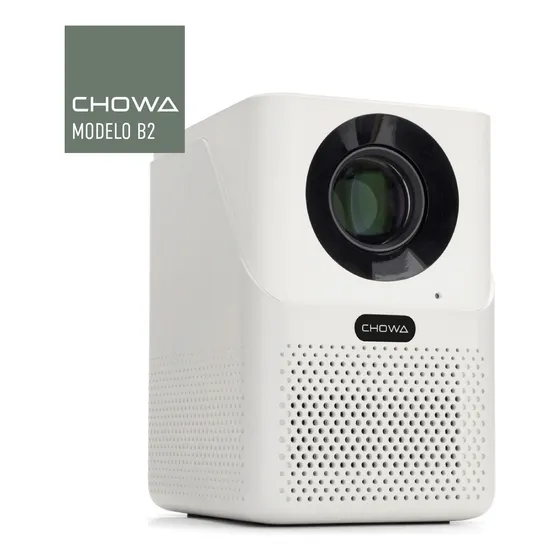 Proyector Mini Portátil Chowa B2 Full HD 4K WiFi Bluetooth 1080p 300lm Blanco 127v