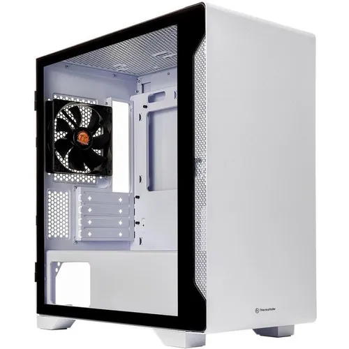Gabinete Gamer Thermaltake S100 Tg Vidrio Templado Fan Color Blanco