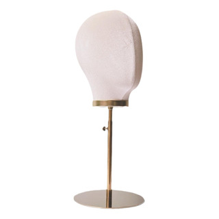 Soporte Para Peluca, Cabeza De Maniquí, Terciopelo Beige Soporte Para Peluca, Cabeza De Maniquí, Terciopelo Beige