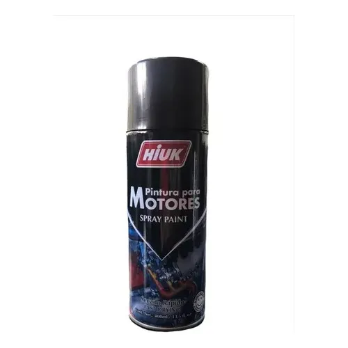 Pintura En Spray Para Motores Negro Universal Hiuk 400ml