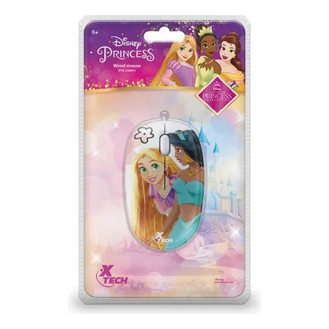 Mouse Infantil Niñas Princesas Disney Color Blanco