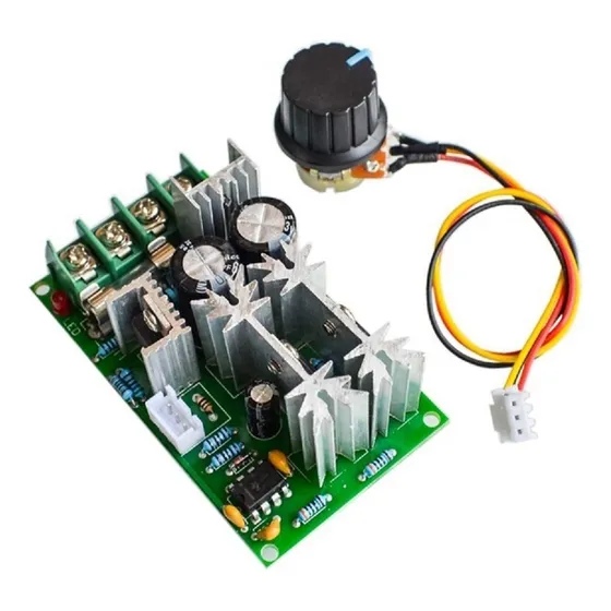 Controlador Pwm 20a 10v-60v Dc Controle De Rotação Motor Dc