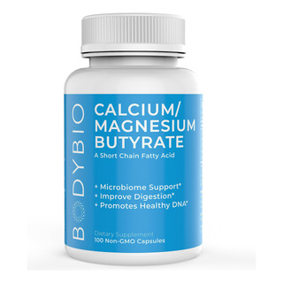 Suplemento Bodybio Gut Health 100 CĂĄpsulas - Butirato + CĂĄlc Suplemento Bodybio Gut Health 100 CĂĄpsulas - Butirato + CĂĄlc