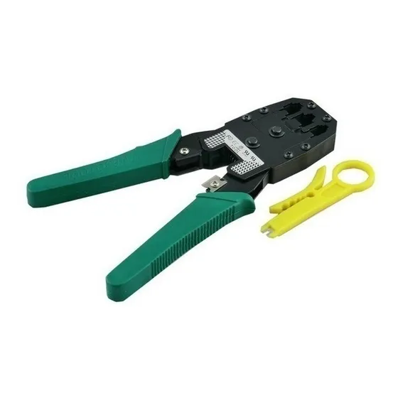 Crimpeadora Ponchadora Red Rj45 Rj-45 Rj12 Rj11 + Pela Cable