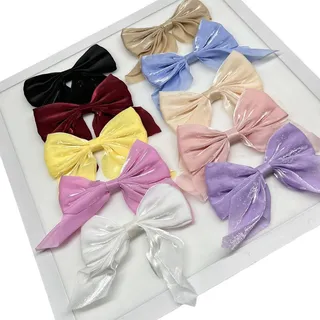 10 Pcs Laços De Cetim Para Acessórios, Acessórios De Cabelo 10 Pcs Laços De Cetim Para Acessórios, Acessórios De Cabelo