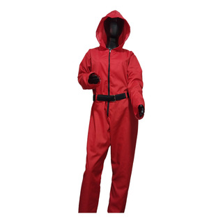 Disfraz Mameluco Rojo Con Mascara Adultos Talles L / Xl Calamar Disfraz Mameluco Rojo Con Mascara Adultos Talles L / Xl Calamar