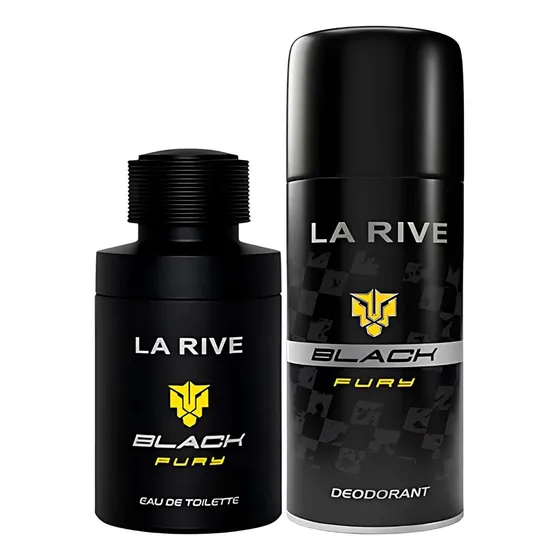 La Rive Perfume Black Fury Edt 75ml Kit Com Desodorante 150ml
