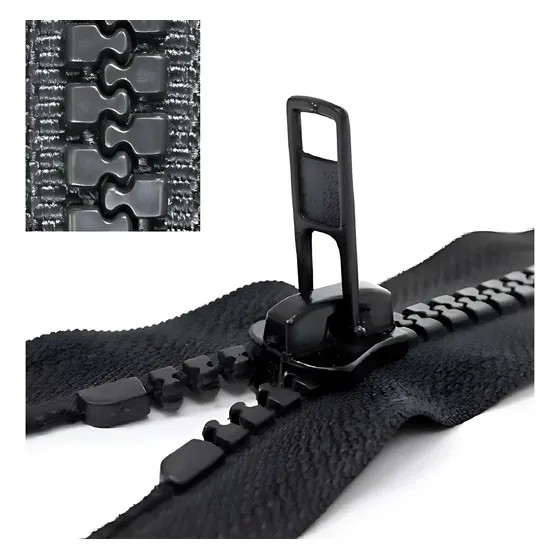 Zíper 90cm Trator Dentão Extra Forte Para Jaqueta 10 Und