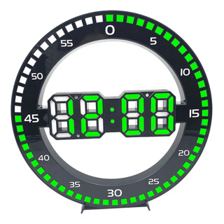 Reloj De Pared Digital Reloj Electrónico Green Count Second Reloj De Pared Digital Reloj Electrónico Green Count Second