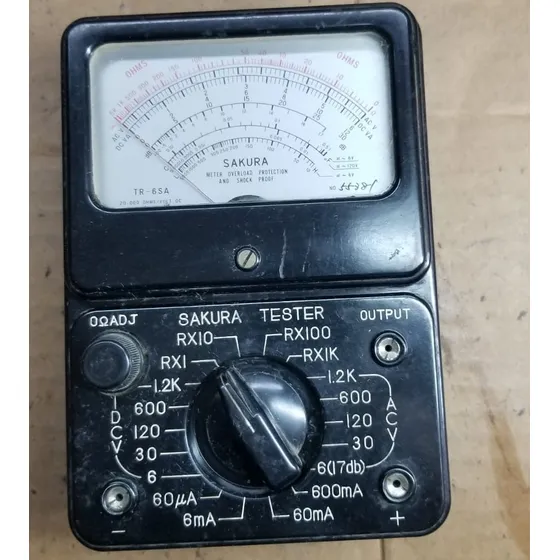 Sakura Tr-6sa Multimetro Analogico Usado Funciona Menos Ma