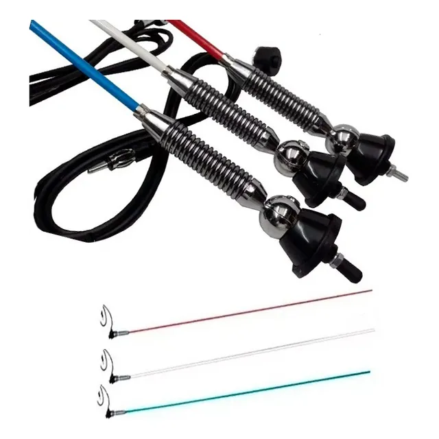 Antena Latigo 4x4 Camion Cuatriciclo Fibra Regulable 2 Mts