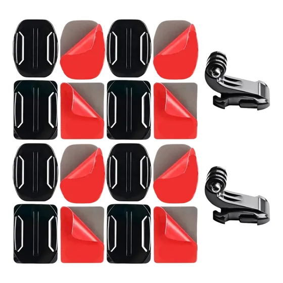 Kit Acessórios Suporte Reto Base J Hook Mounting Base Para Gopro Hero 13 Black Vibe Shoot