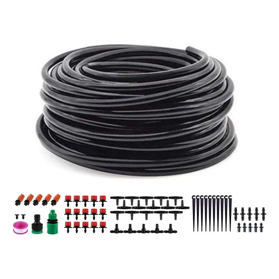 Sistema De Riego Por Goteo Con Automático 20m Para Jardin