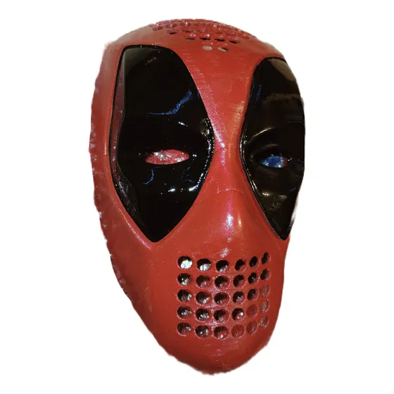 Faceshell Mascara Deadpool + Lentes