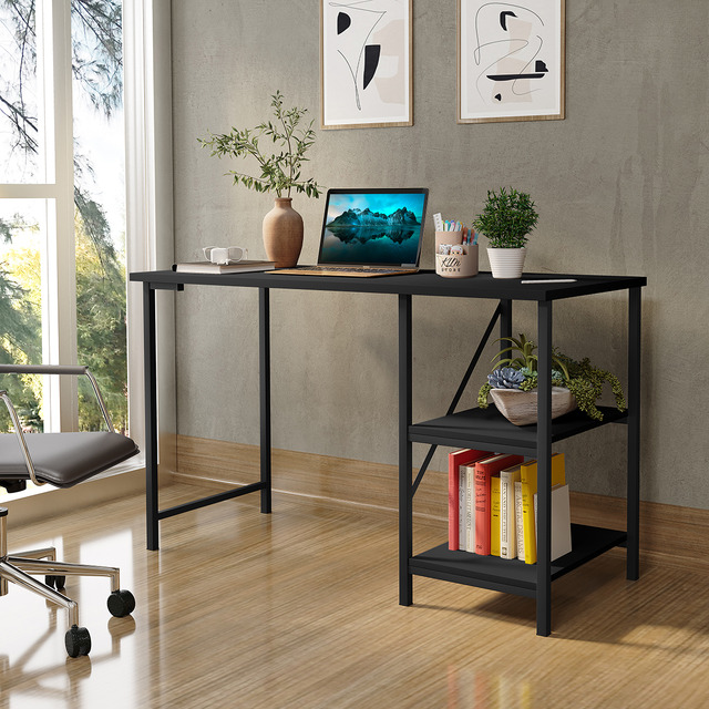 Escrivaninha Mesa Office Estudo Estilo Industrial Cor Preto 1,10m Klm Store Escrivaninha Mesa Office Estudo Estilo Industrial Cor Preto 1,10m Klm Store