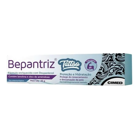 Creme P/ Tattoo Tatuagem 20 Gramas - Proteção E Hidratação Tipo de embalagem Bisnaga Fragrância Original