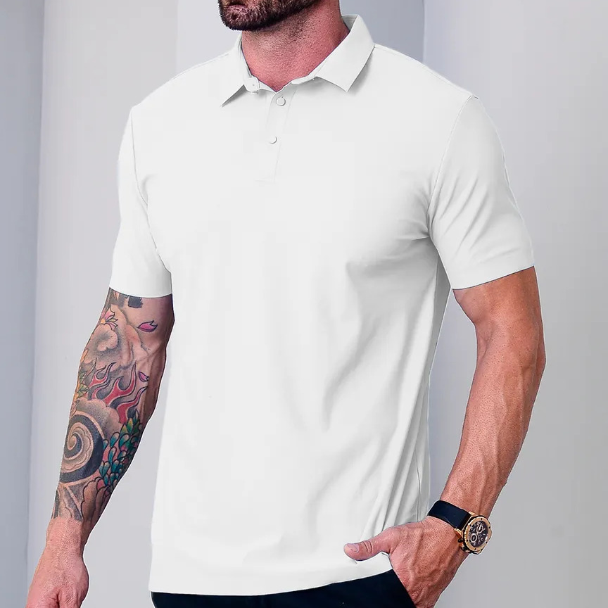 Camisa Polo Masculina Tecido Tech Confortavel Casual