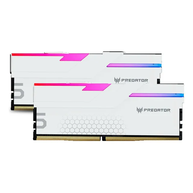 Memoria Ram Predator Hermes White Rgb Ddr5 7200mhz 32gb 2x16