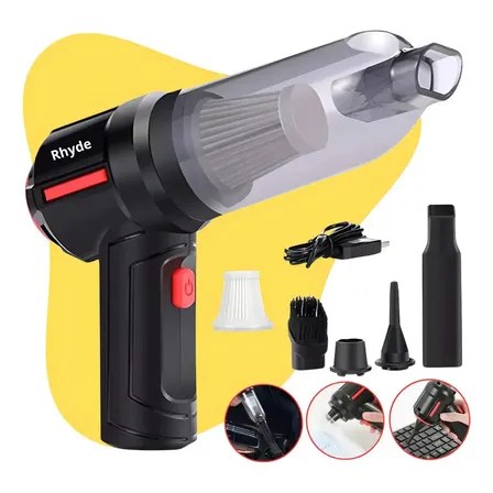 Aspirador De Pó Mini Soprador 3em1 Usb 1 Refil Portátil Recarregável Marca Rhyde 127/220v