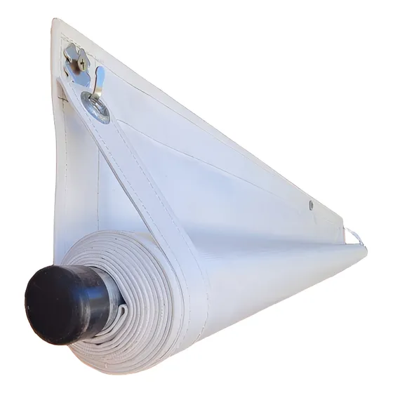 Cortina Enrollable Manual Para Exterior Blanco