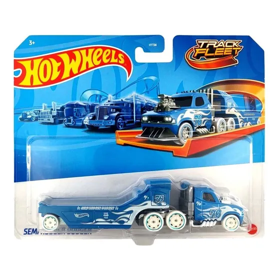 Miniatura Caminhão Semi Rodger Dodger Track Fleet Hot Wheels