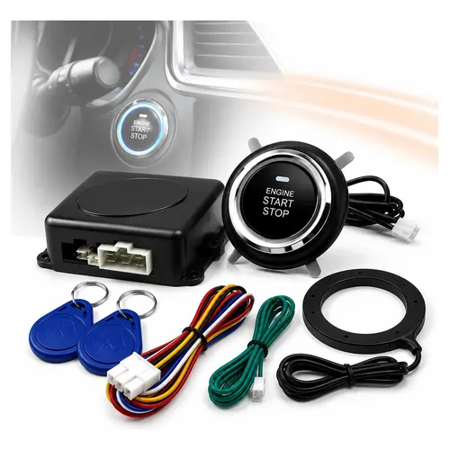 Vg Sistema De Alarme De Carro Botão Do Motor Start Stop Lock