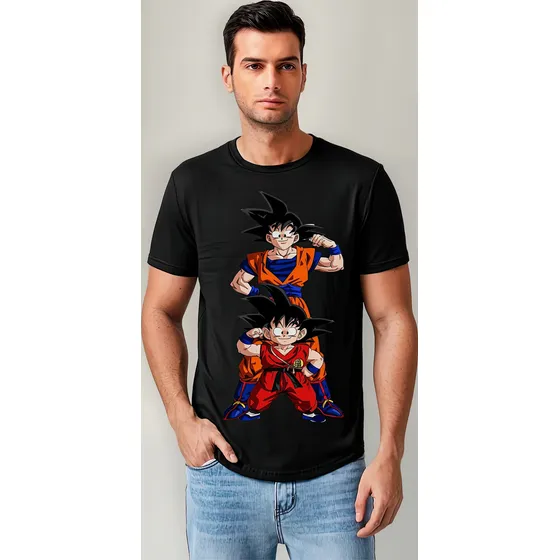 Polera Goku Con Gohan Hijo Dia Del Padre Exclusividad C-161