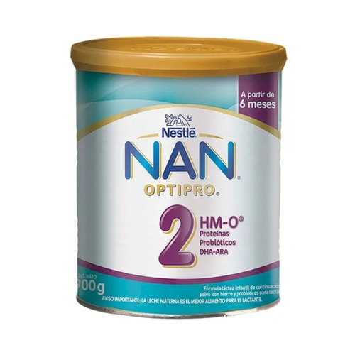 Leche de fórmula en polvo Nestlé Nan Optipro 2  en lata  de 900g - 6  a 12 meses
