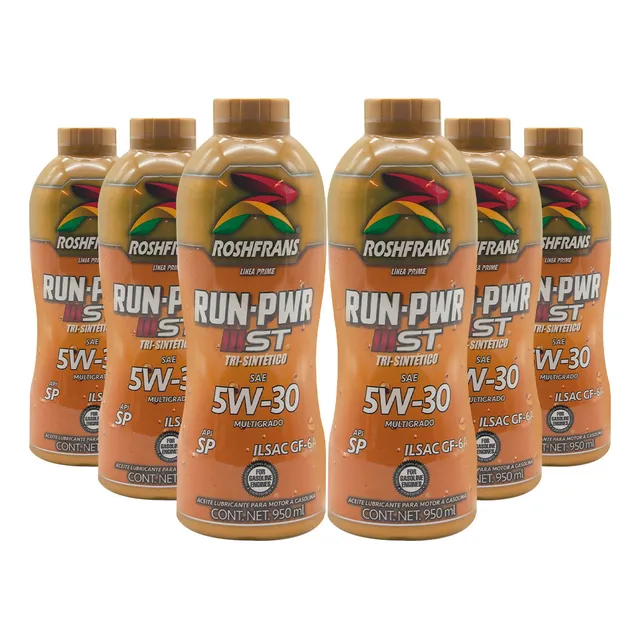 Paquete 5.7 Lts Aceite Roshfrans Run-pwr Tri-sintético 5w30