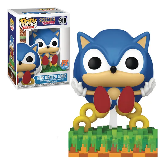 ¡Funko Pop! Juegos: Sonic Ring Scarpter Sonic 918 Exclusive