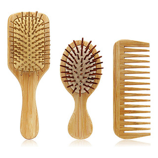Juego De Cepillos De Pelo De Bambú Para Mujeres, Hombres Y N Juego De Cepillos De Pelo De Bambú Para Mujeres, Hombres Y N