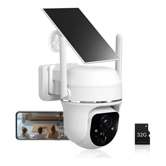 Câmeras De Segurança Wi-fi Sem Fio Solar Vicohome 2k, 355 °