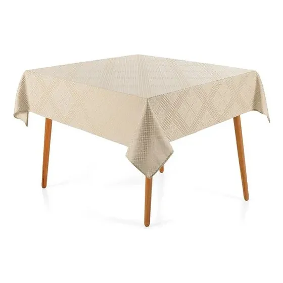 Toalha Mesa Karsten Quadrada Sempre Limpa 8 Lugares Jacquard