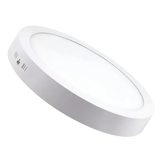 Panel Led Sobrepuesto Redondo 18w 6500k 220mm