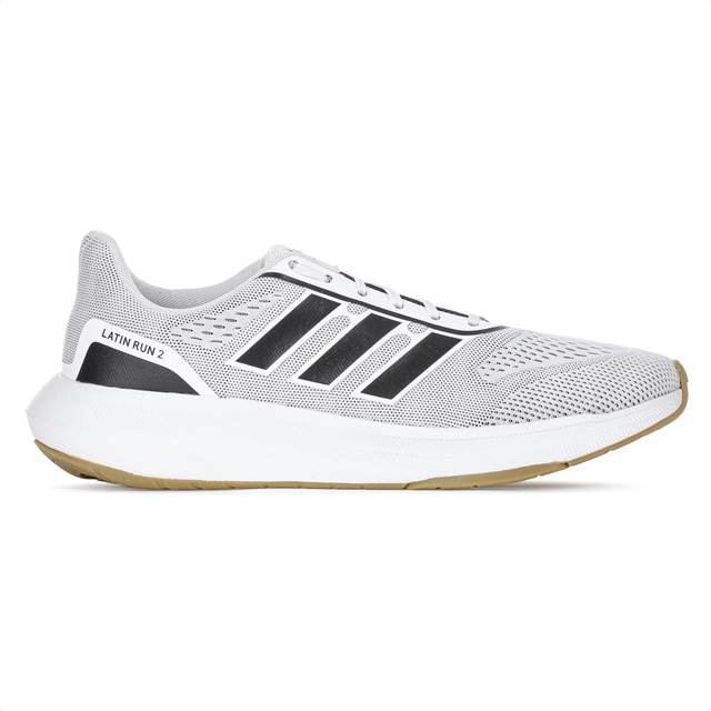 Tênis adidas Latin Run 2.0 Cinza Branco Preto Original Novo Tênis adidas Latin Run 2.0 Cinza Branco Preto Original Novo