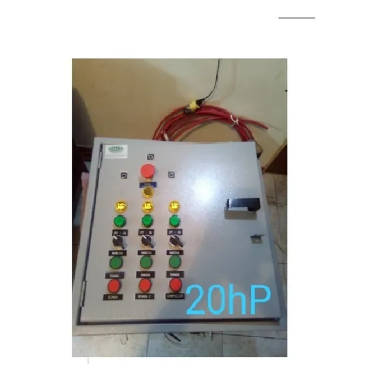 Tablero De Control Para Hidroneumatico Dos Bombas De 20 Hp