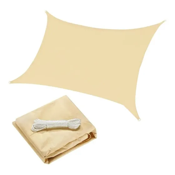 Toldo Malla Vela Rectangular 4 X 3 Patio Jardin Reforzada Ax