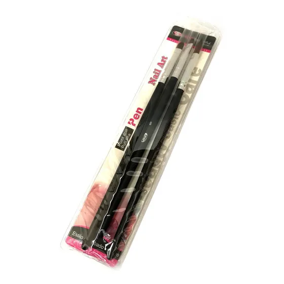 Set De Pinceles Liner Para Uñas Stay Beautiful 3 Unidades