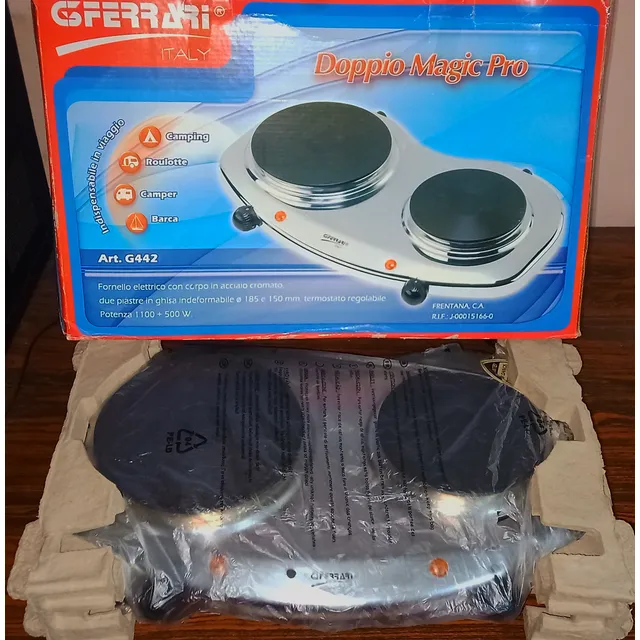 Super Oferta!!!cocina Eléctrica G3 Ferrari 1500w 2 Hornillas